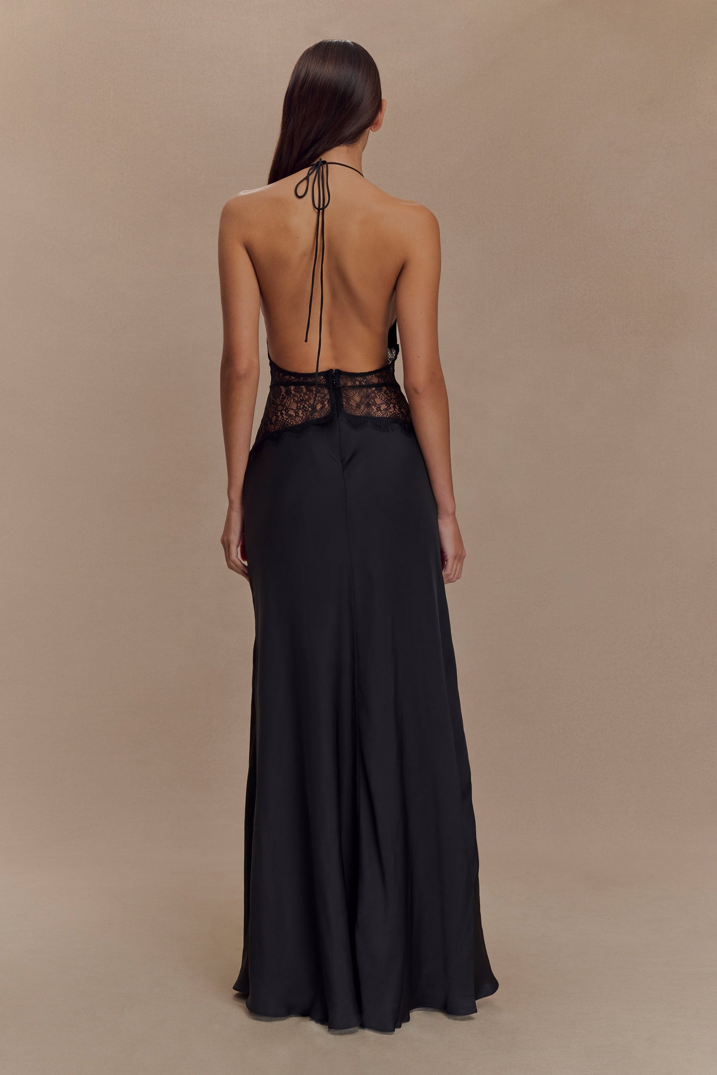 Dinah Satin Maxi Kleid
