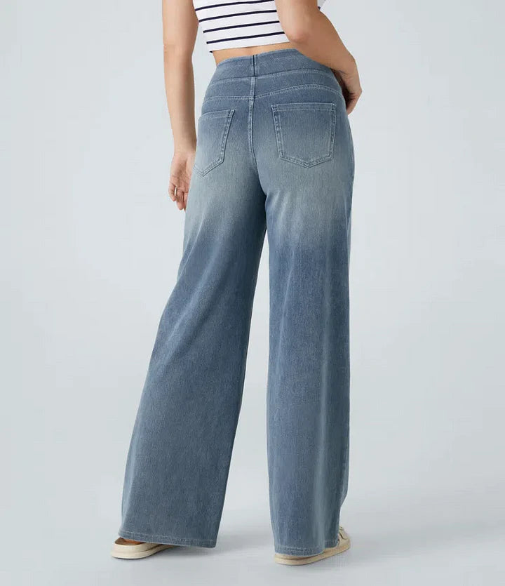 Mechtild™ | Weite Jeans Mit Elastischem Bund