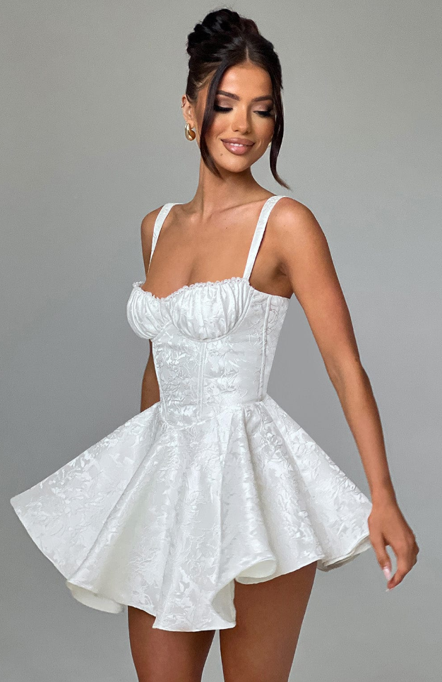 Clara™ | Rosé Mini Kleid
