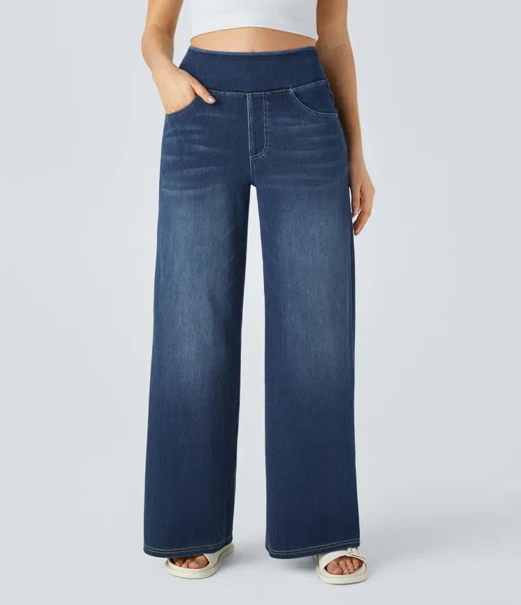 Mechtild™ | Weite Jeans Mit Elastischem Bund