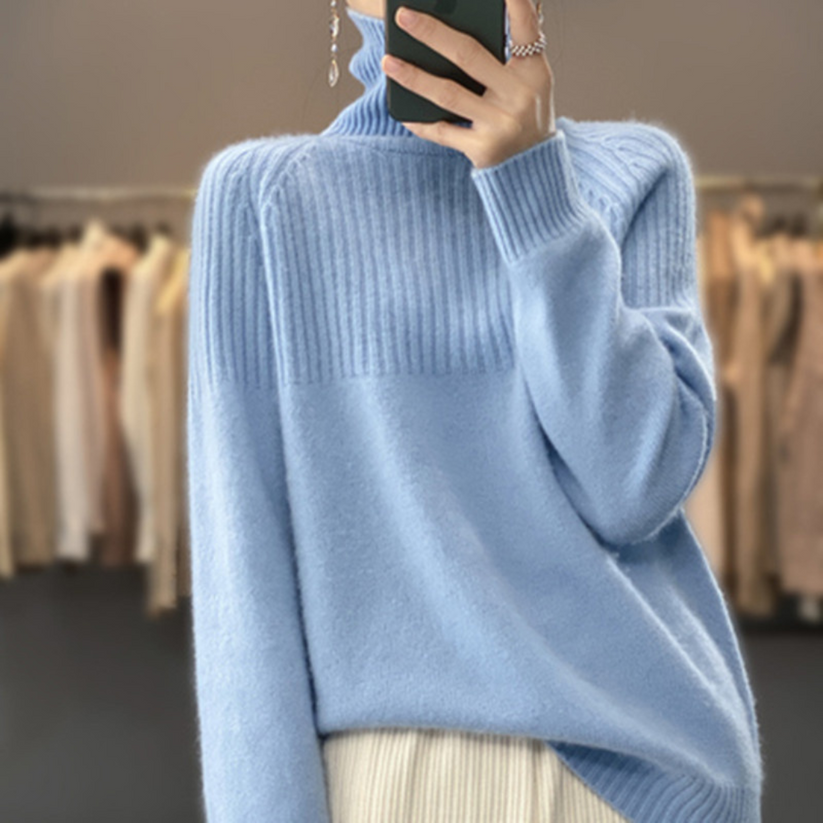 Adeline™ | Strickpullover Mit Hohem Kragen