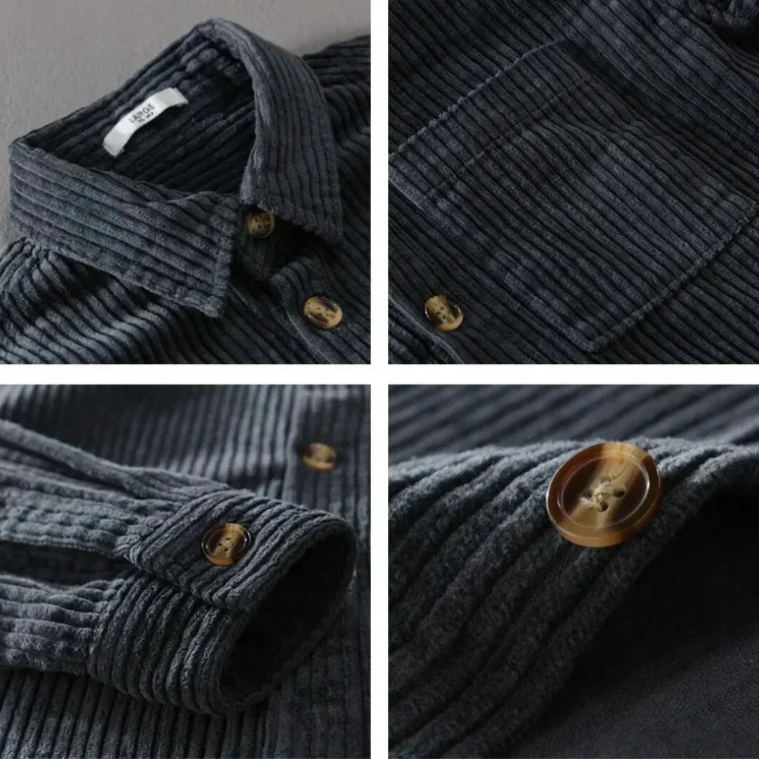 Lothar™ | Cordhemd Mit Frontknöpfen