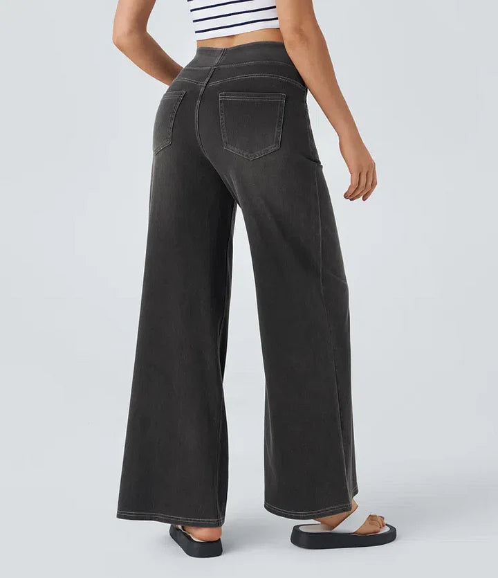 Mechtild™ | Weite Jeans Mit Elastischem Bund
