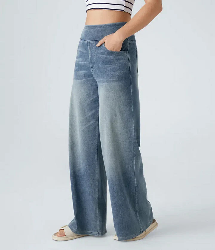 Mechtild™ | Weite Jeans Mit Elastischem Bund