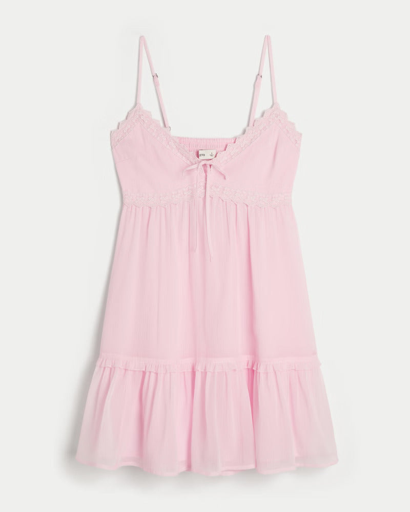 Chiffon Mini Kleid