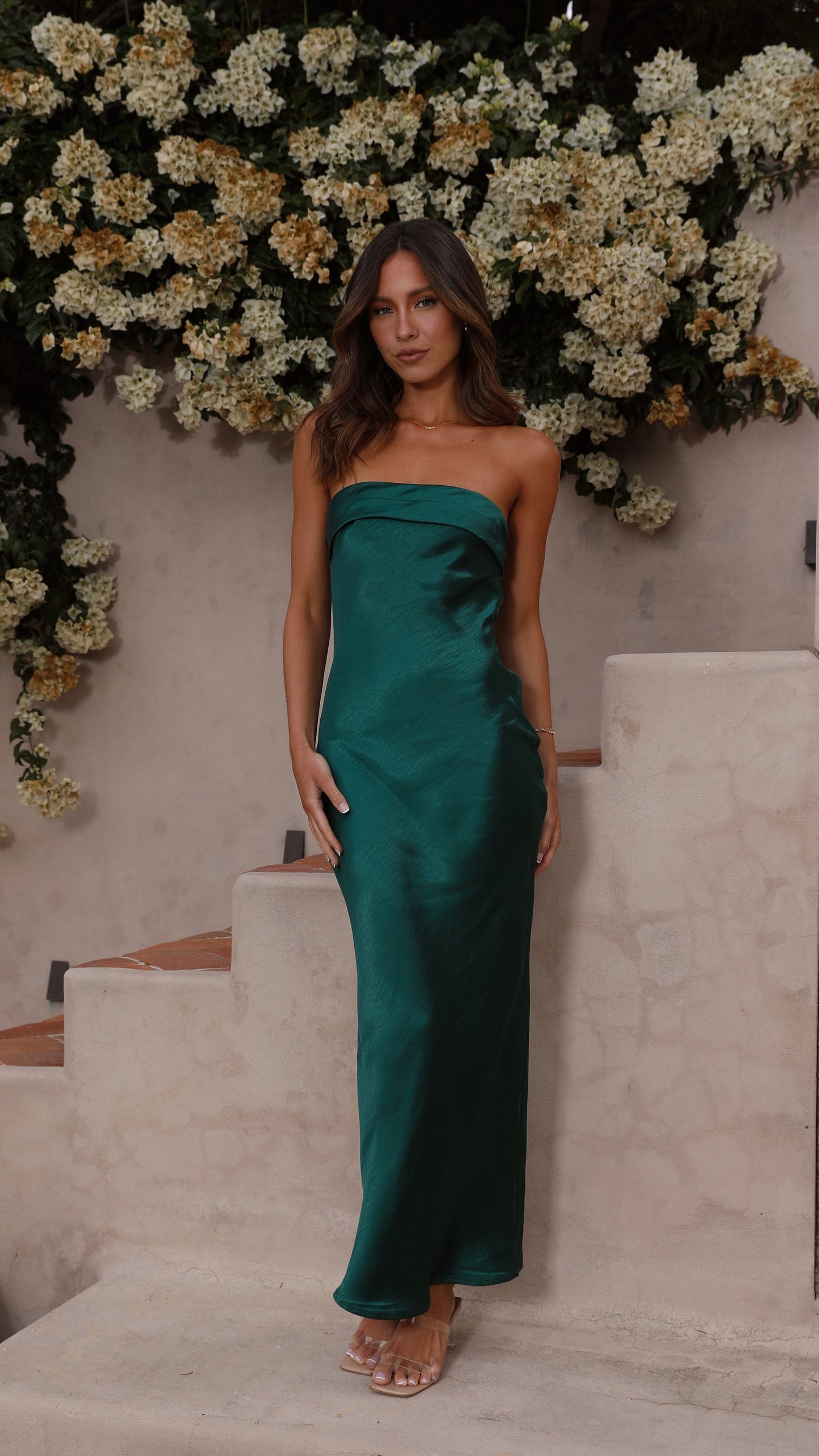 Thesa Maxikleid aus Satin