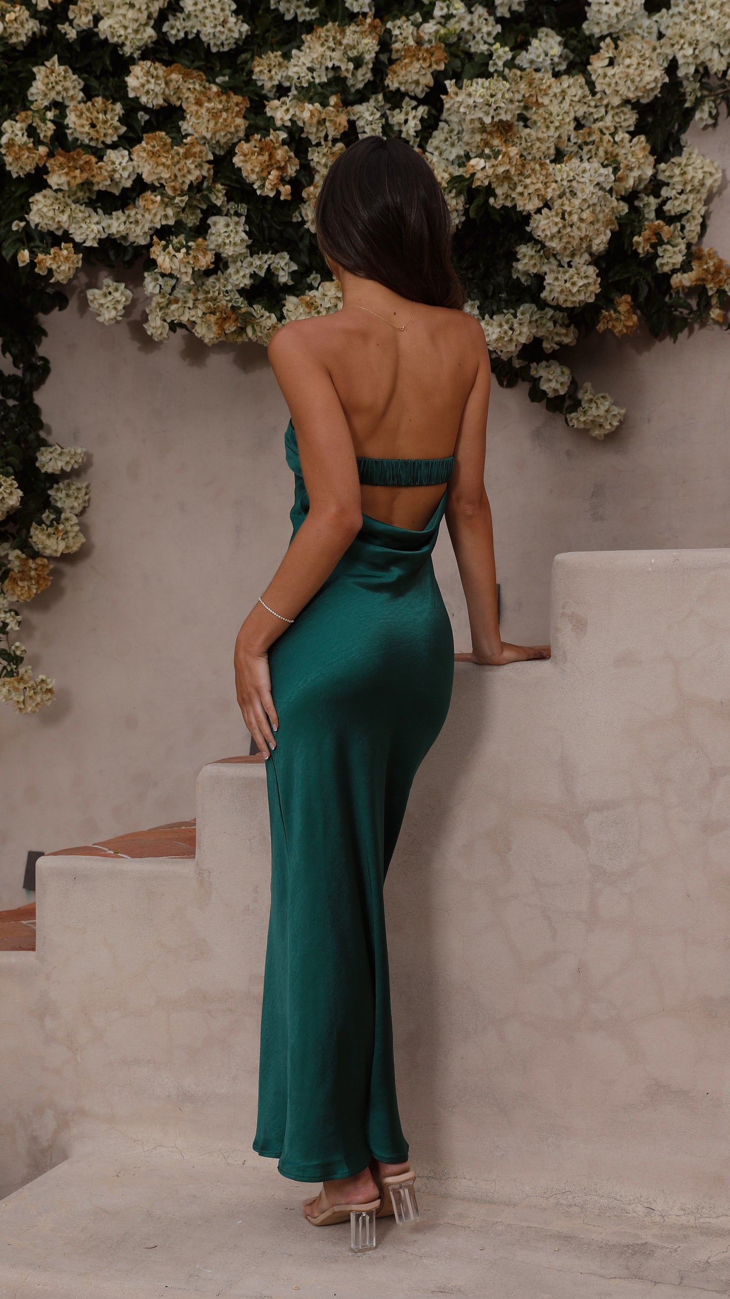 Thesa Maxikleid aus Satin