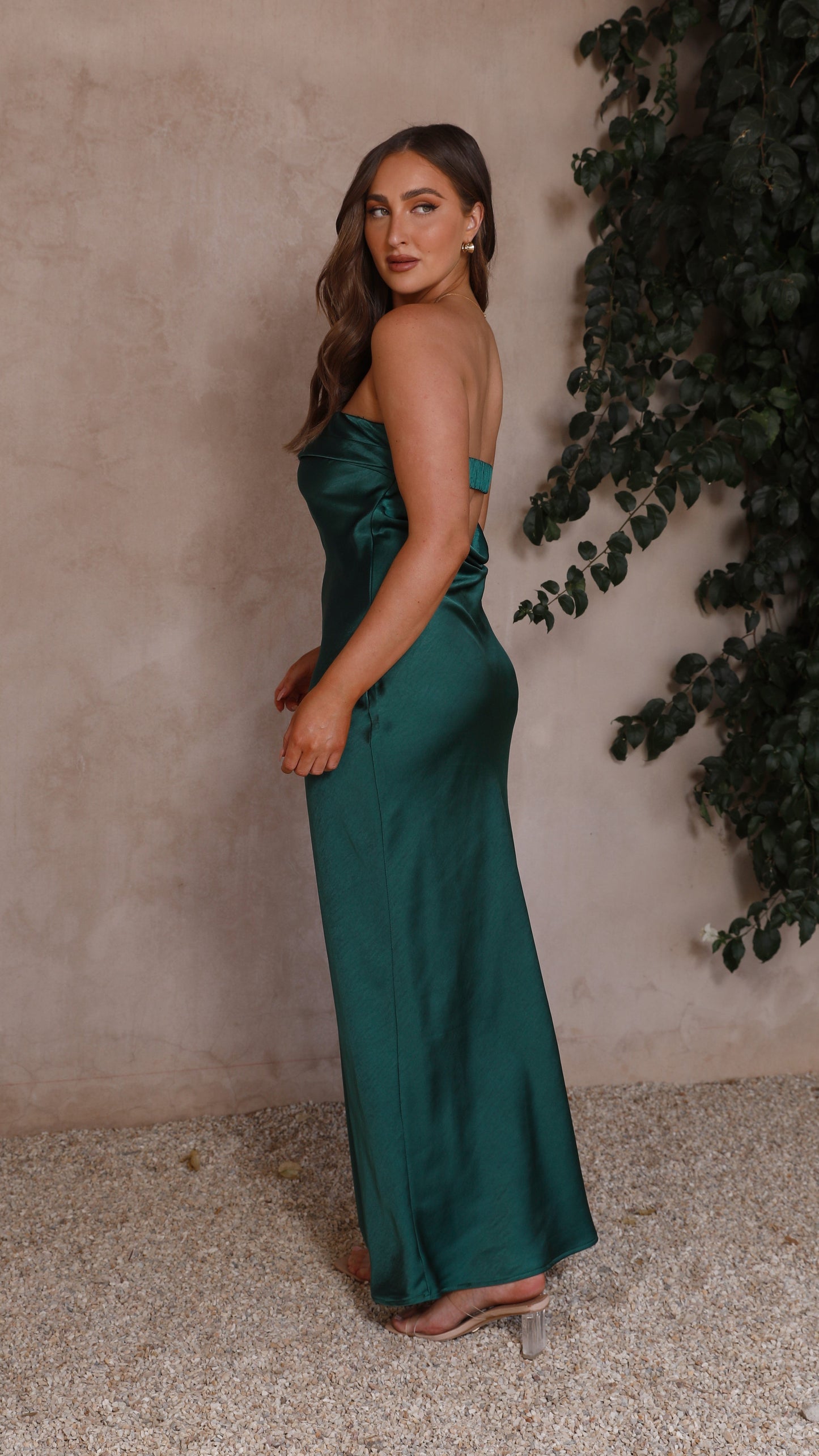 Thesa Maxikleid aus Satin