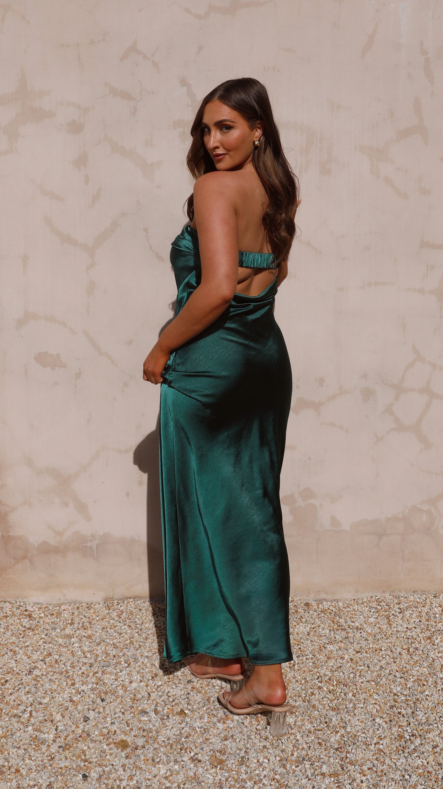 Thesa Maxikleid aus Satin