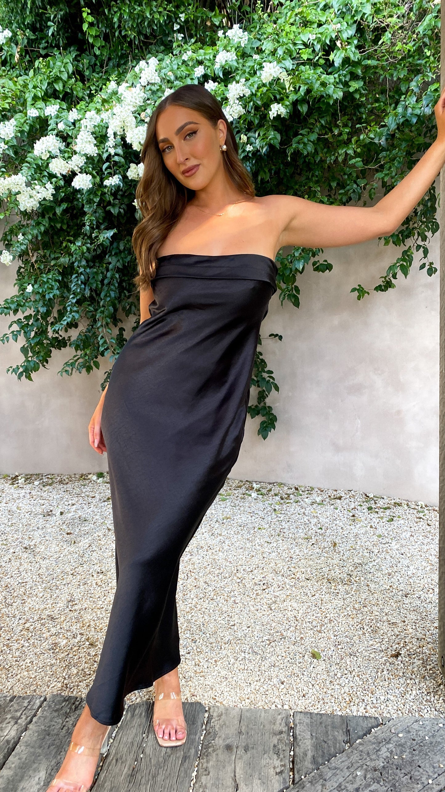 Thesa Maxikleid aus Satin