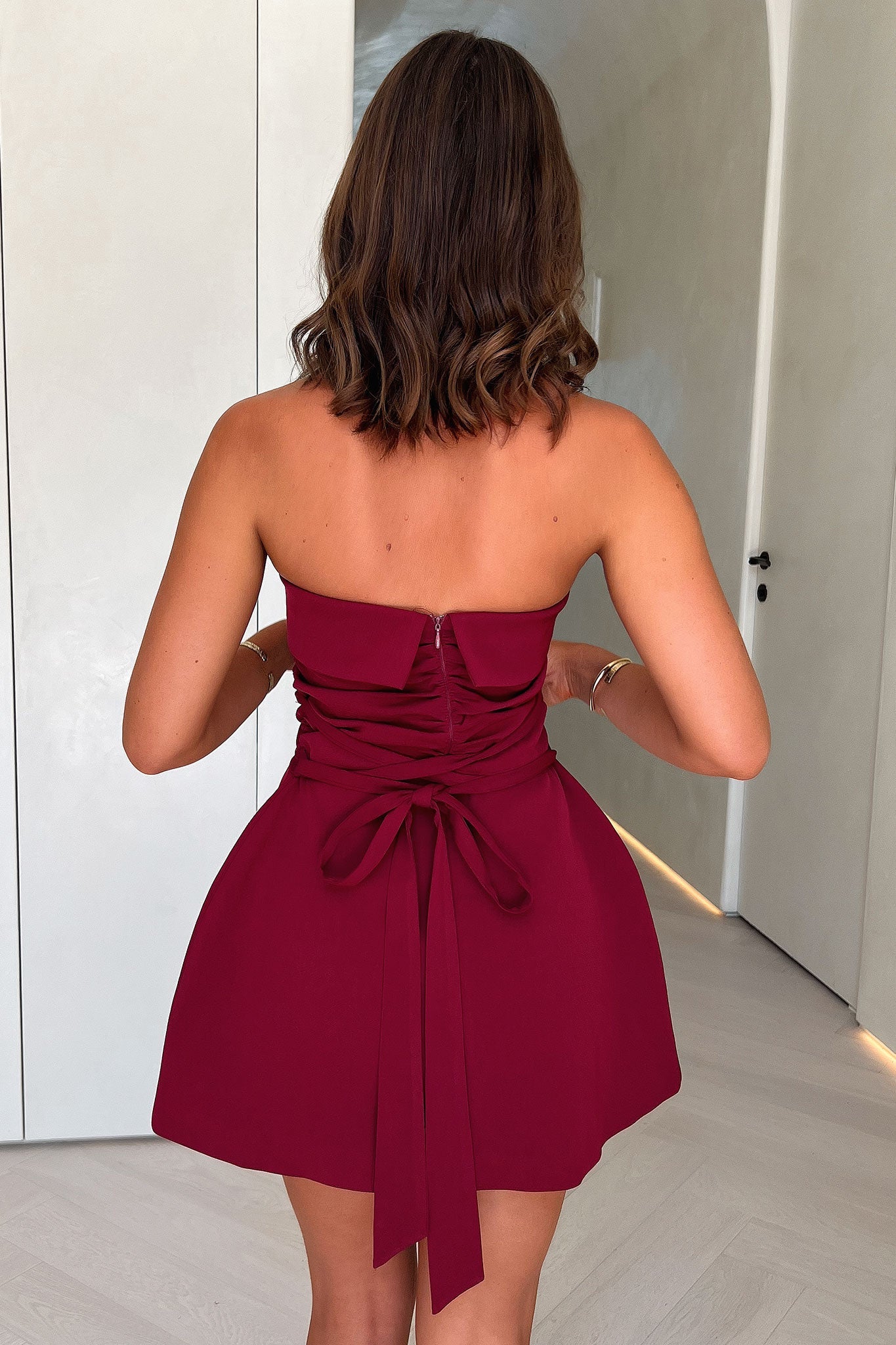 Evonne Strapless Mini Kleid