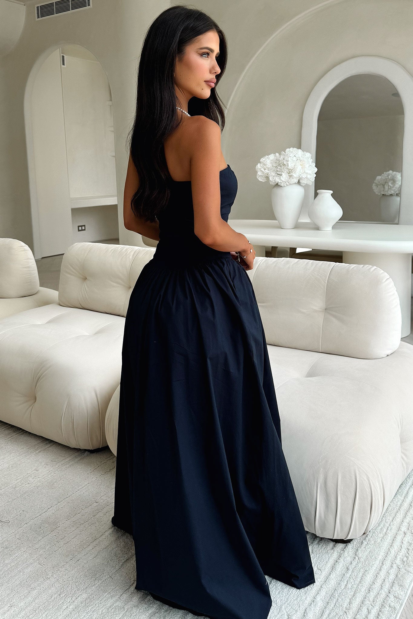 Iridessa Strapless Maxi Kleid