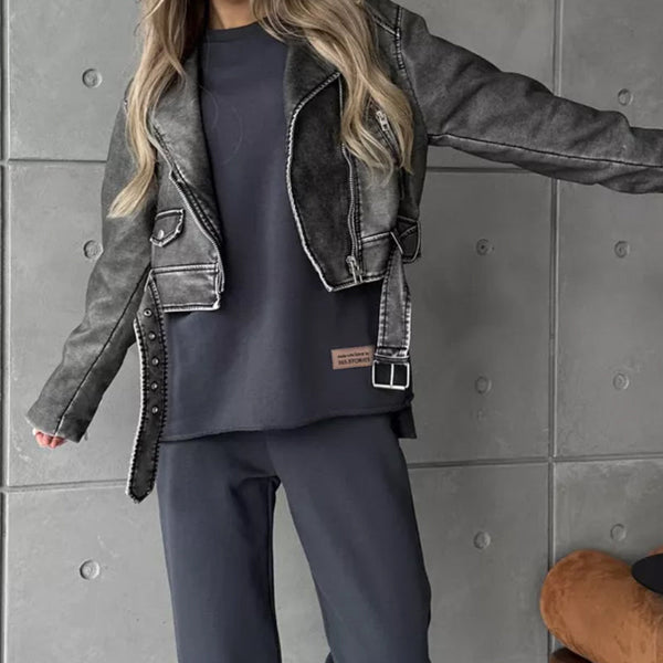 Danielle™ | Set Aus Sweatshirt Und Gerader Hose