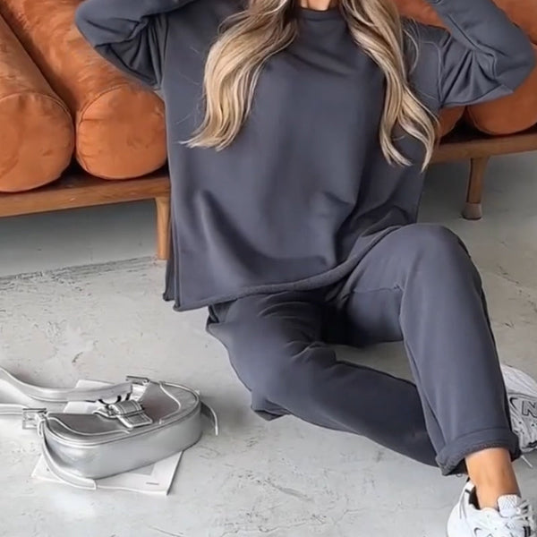 Danielle™ | Set Aus Sweatshirt Und Gerader Hose