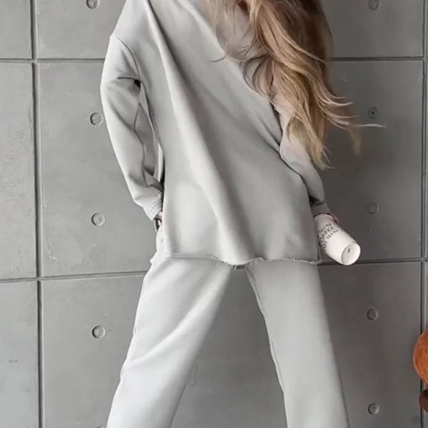 Danielle™ | Set Aus Sweatshirt Und Gerader Hose