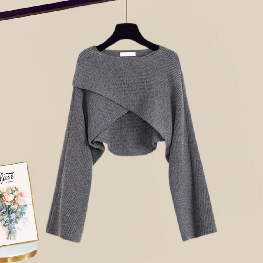 Manuela™ | Kleid-und-Kurzpullover-Set