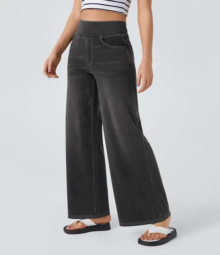 Mechtild™ | Weite Jeans Mit Elastischem Bund