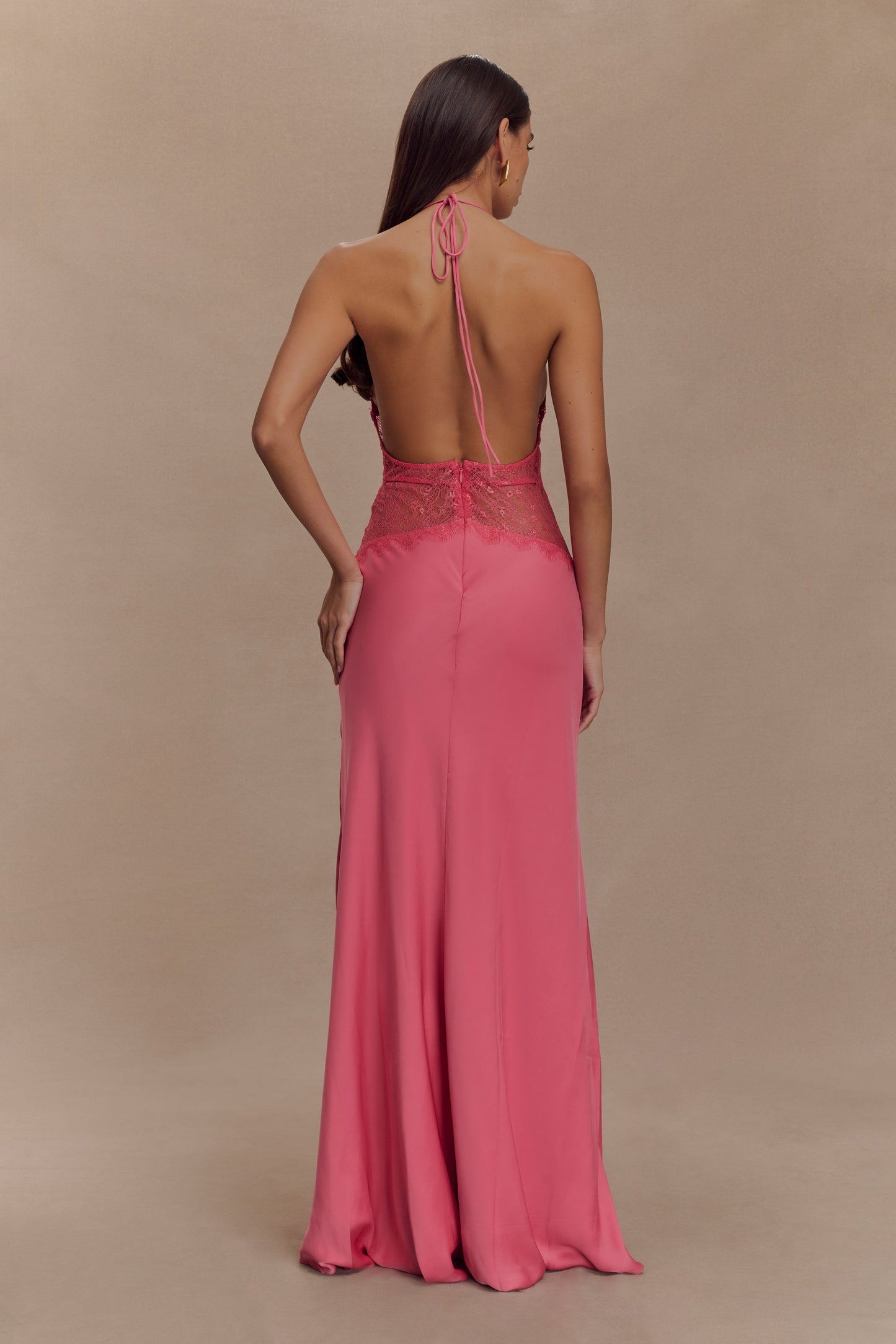 Dinah Satin Maxi Kleid