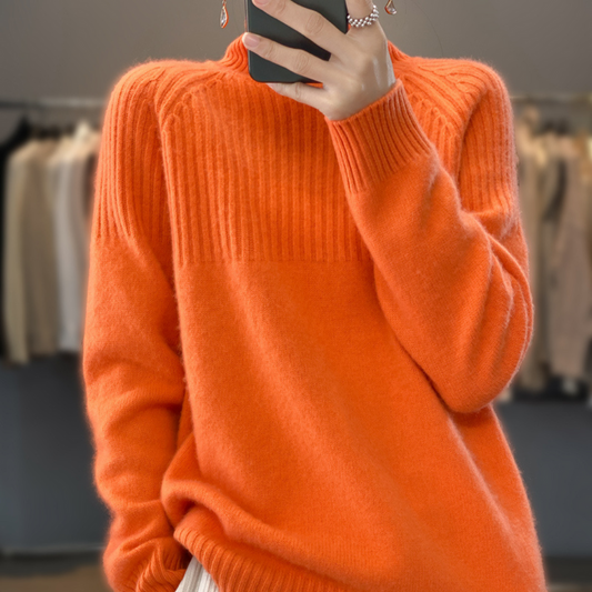 Adeline™ | Strickpullover Mit Hohem Kragen