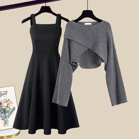 Manuela™ | Kleid-und-Kurzpullover-Set