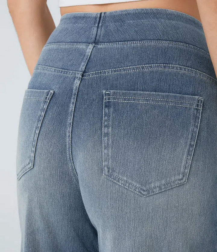 Mechtild™ | Weite Jeans Mit Elastischem Bund