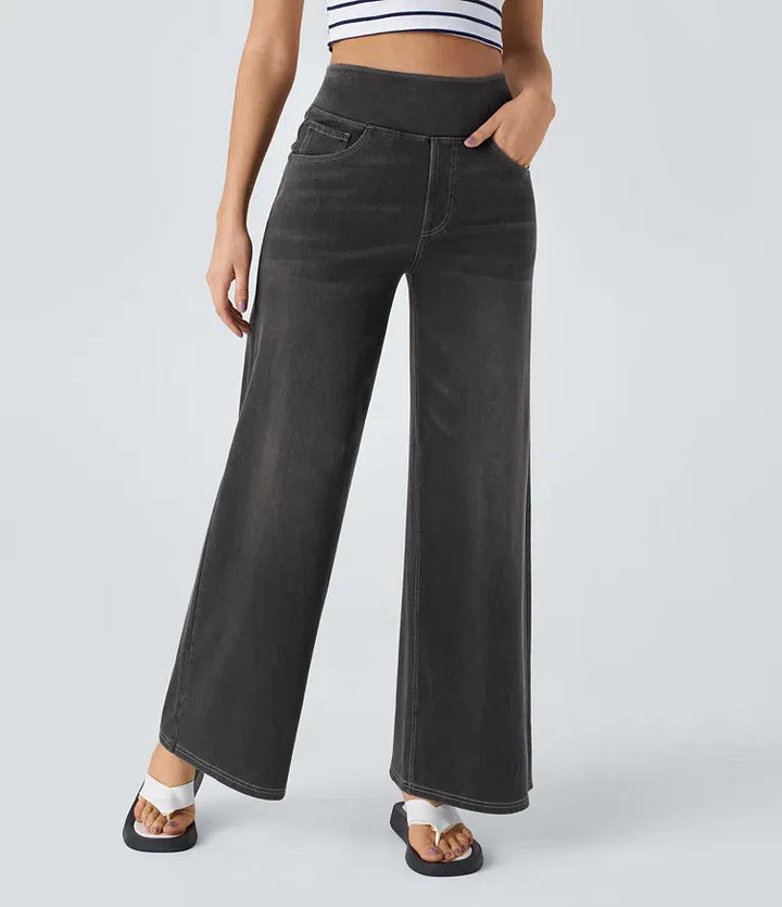 Mechtild™ | Weite Jeans Mit Elastischem Bund