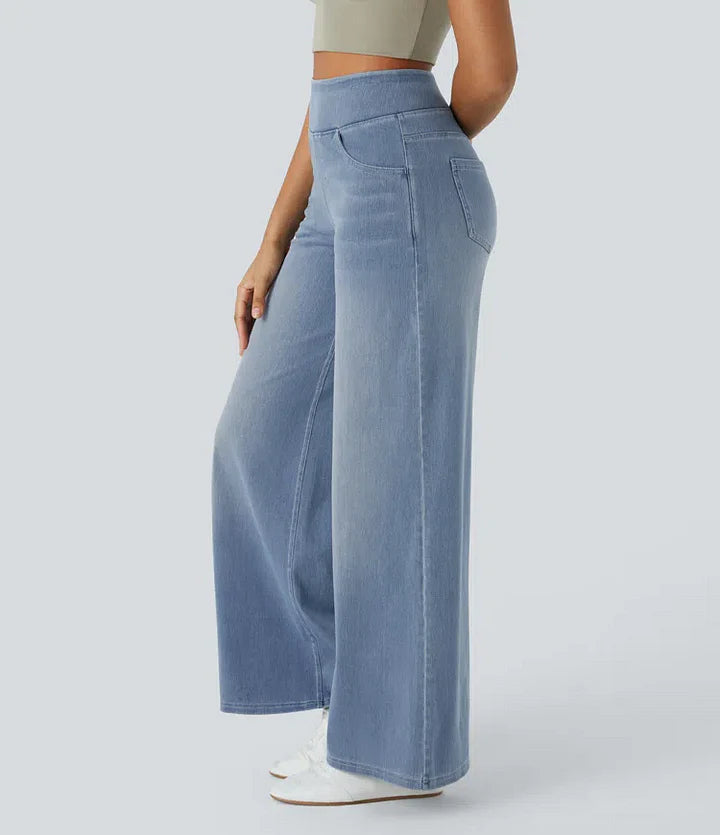 Mechtild™ | Weite Jeans Mit Elastischem Bund