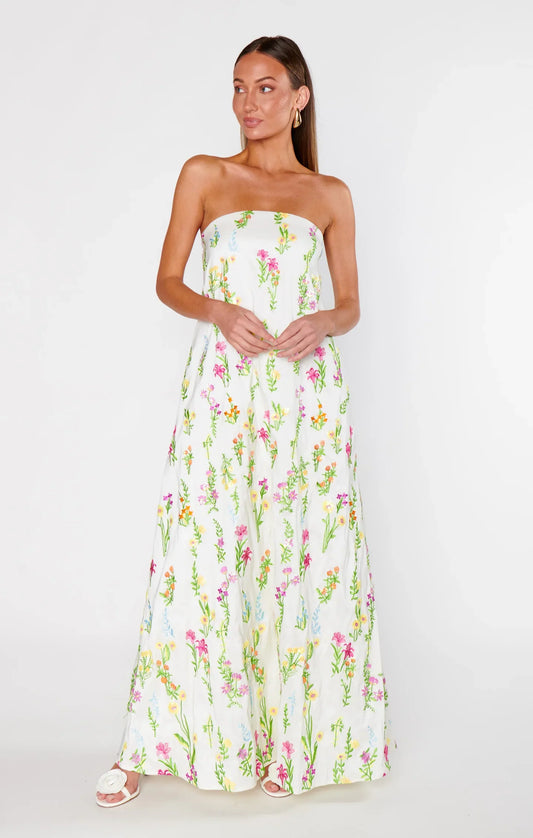 Hailey Blumen Maxi Kleid