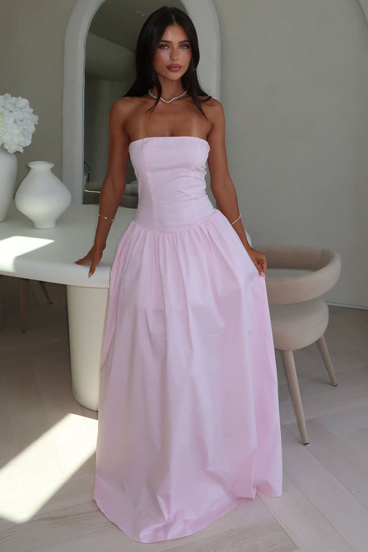 Iridessa Strapless Maxi Kleid